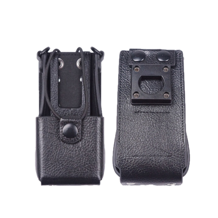 Leather holster Carry Case with Fixed Belt Loop Full Display for Motorola APX1000 APX3000 CP200