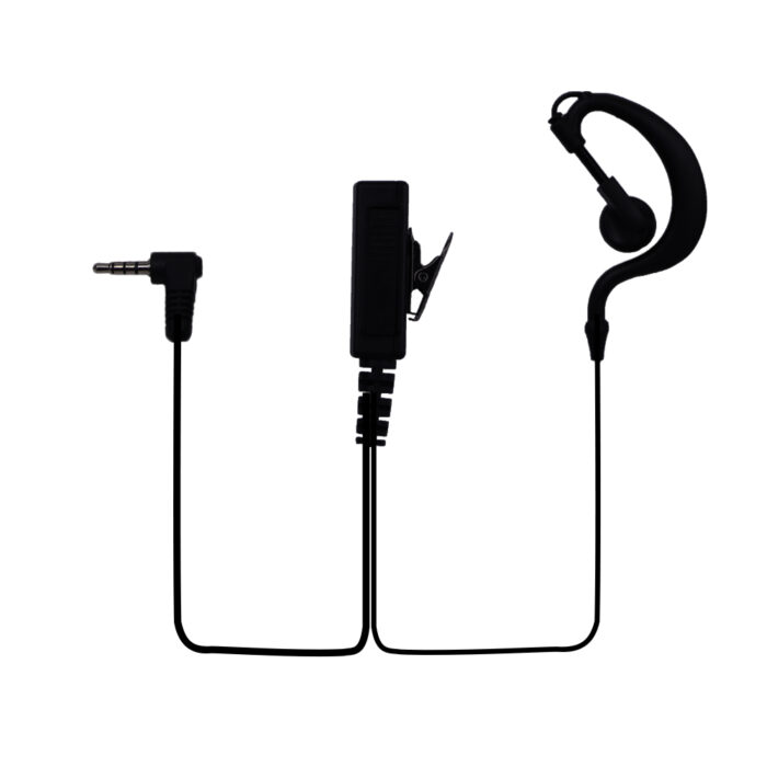 Two way radio G Shape Earpiece Headset with Built-in line mic PTT Push to Talk Ear Hook Earpiece YM-A1-013