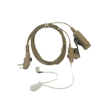 Beige Color Surveillance Walkie Talkie Earpiece with PTT Mic EP-A113A compatible for Hytera radios