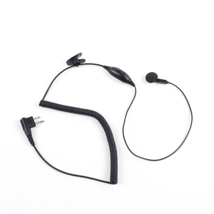 Earbud earpiece with in-line PTT and mic EP-0202