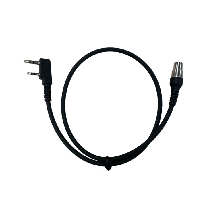 Adapter Cable Mini XLR 5-PIN to Kenwood 2 PIN Compatible for Kenwood Two Way Radios and Headsets