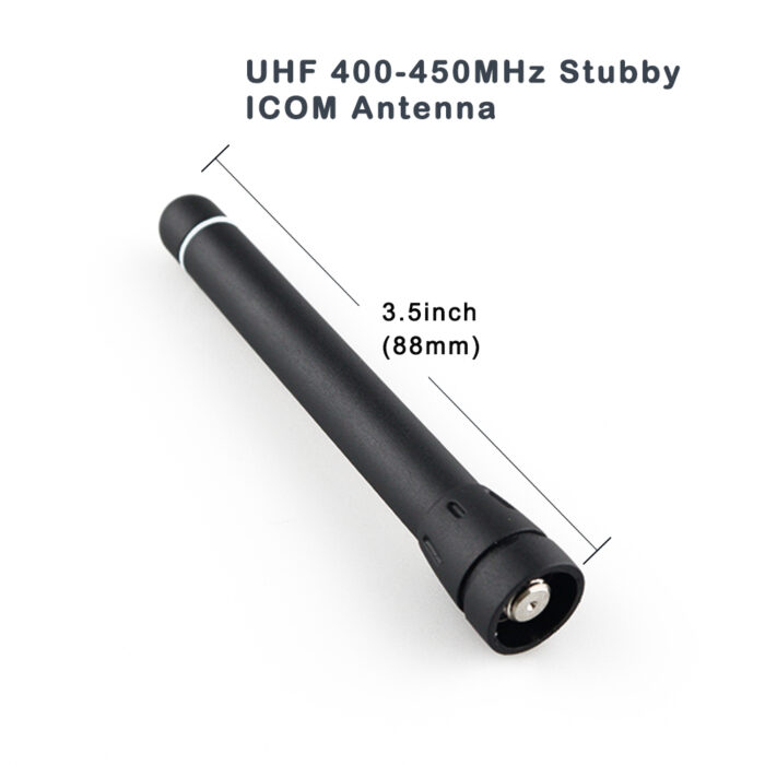 UHF 400-450MHz Stubby Antenna 8.8cm YM-FA-SC26US for ICOM IC-F2000, IC-F4003