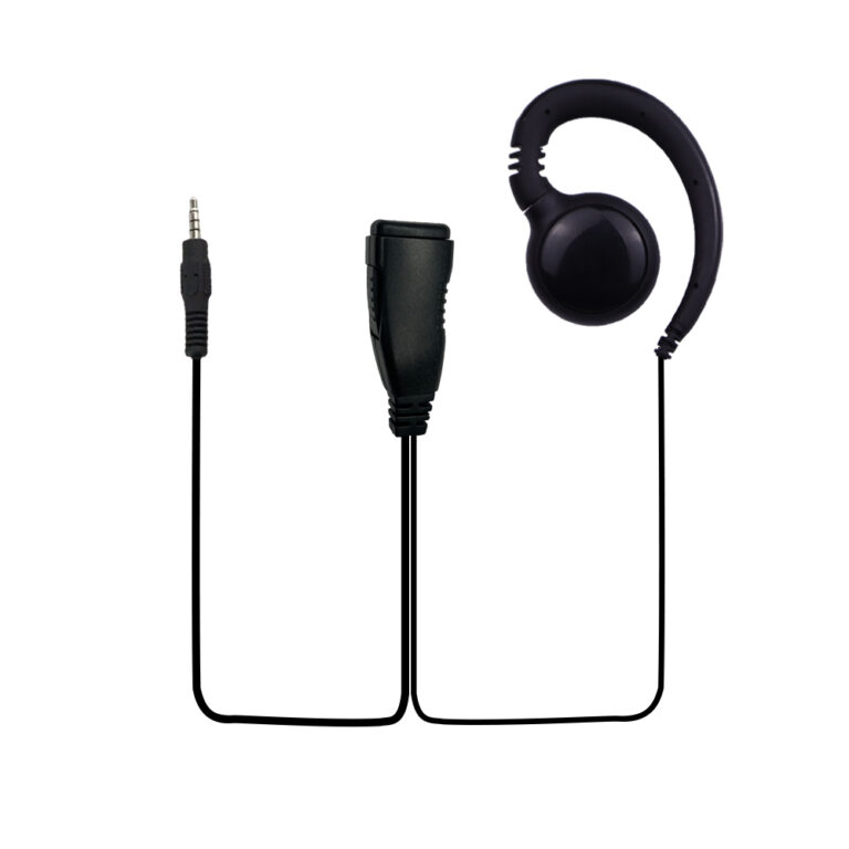 3.5mm Straight connector C shape Earset earpiece for Hytera S1 mini radio