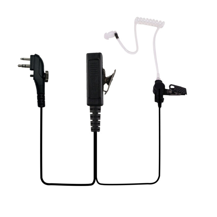 Acoustic Coil Tube Ear Piece Headset with PTT Mic for Hytera HYT BD502 BD552i PD502 PD402i PD482i PD562 TC-508 TC-580 TC-610 TC2100 RCA RDR2500 2550 2600 XR150 Walkie Talkie