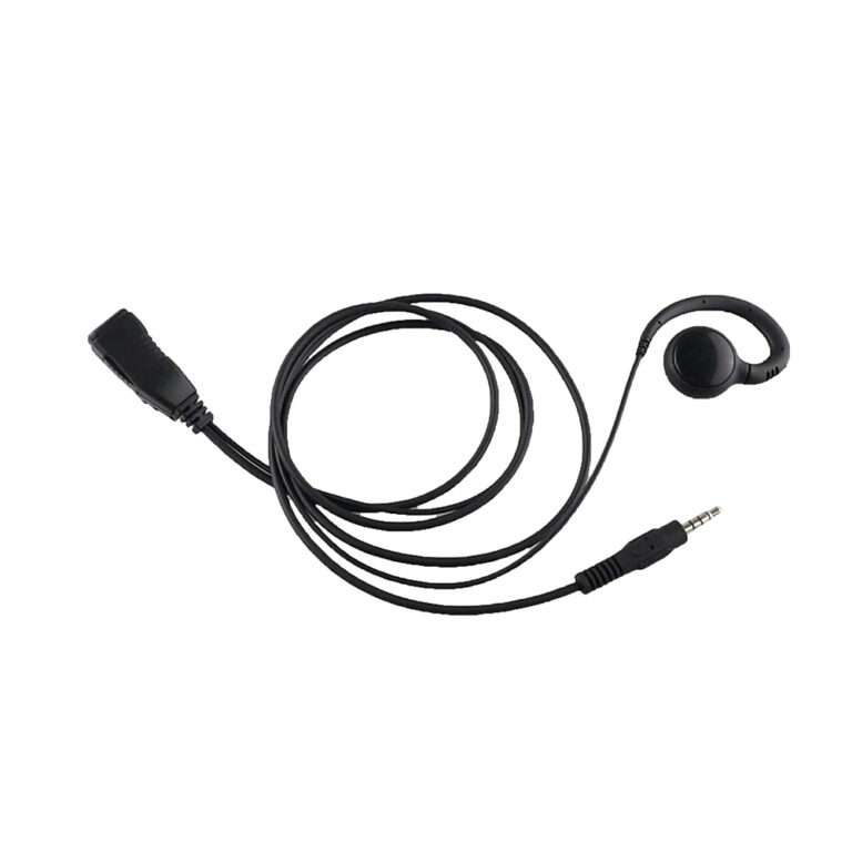3.5mm Straight connector C shape Earset earpiece for Hytera S1 mini radio