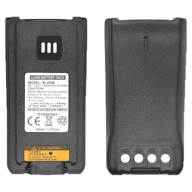 The BL2008 2000mAh Replacement Battery for HYTERA delivers 7.4V Li-ion power for PD702, PD780, and more. Lightweight (112g) and durable, it ensures reliable two-way radio performance