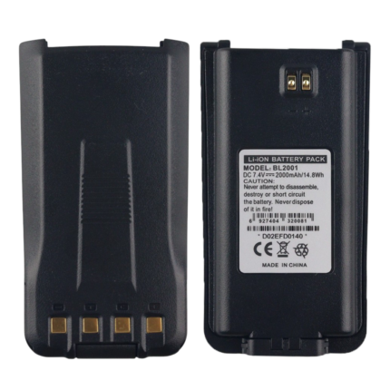 7.4V 2000mAh HYT BL2001 Replacement Battery for Hytera TC-610, TC-620, TC-618, TC-626, TC-610S Two-Way Radios