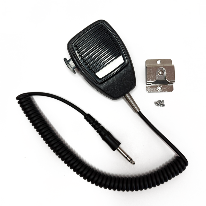 Noise-Canceling Handheld Aircraft Dynamic Microphone, Equivalent for Telex 66T, Tough ABS Case, PTT Switch, Coiled Cable, PJ-068 Connector