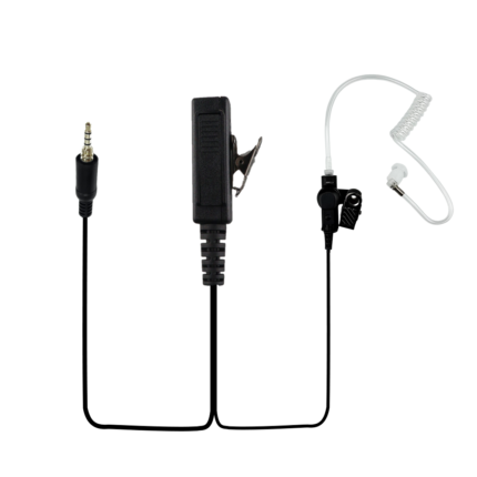 Acoustic Tube Surveillance Earpiece Headset with PTT Mic for Motorola EVX-S24 Two-Way Radio
