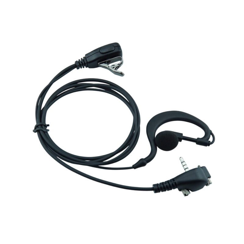 G Shape Earpiece with PTT Mic Compatible with Motorola Vertex Standard VX-261 EVX-261 VX-264 VX-231 EVX-531 EVX-534 VX-351 VX-354 VX-451 VX-454