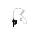 Hytera PNC380 Acoustic Tube Earpiece with PTT Mic - Covert Surveillance Headset for PNC380S PNC360S PNC370SE, 3.5mm Angled Connector, Clear Sound