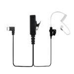 USB-C Acoustic Tube Earpiece with PTT Button & In-Line Microphone, Compatible with Zello, Microsoft Teams & Walkie Talkie Apps for Android iOS Smartphones