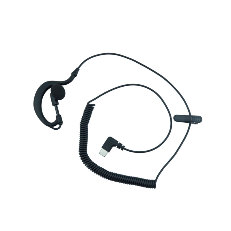USB-C G Hook Listen Only Earpiece, Receive Only G Shape Earhook Security Headset for Walkie Talkie Two Way Radio