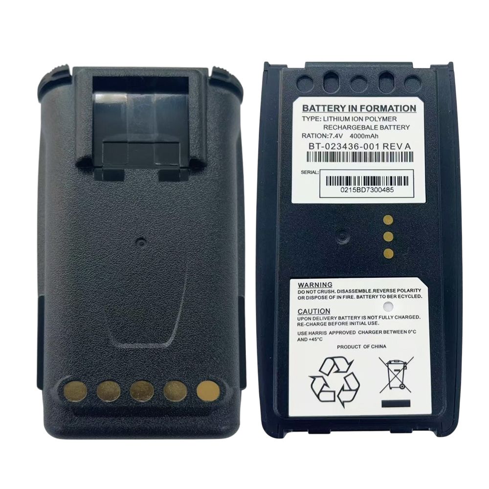 BT‑023436‑001 Replacement Battery 7.4V 4100mAh Lithium Polymer for Harris XG‑15P XG‑25P XG‑75P Two‑Way Radio BT‑023436‑001 Replacement Battery 7.4V 4100mAh Lithium Polymer for Harris XG‑15P XG‑25P XG‑75P Two‑Way Radio