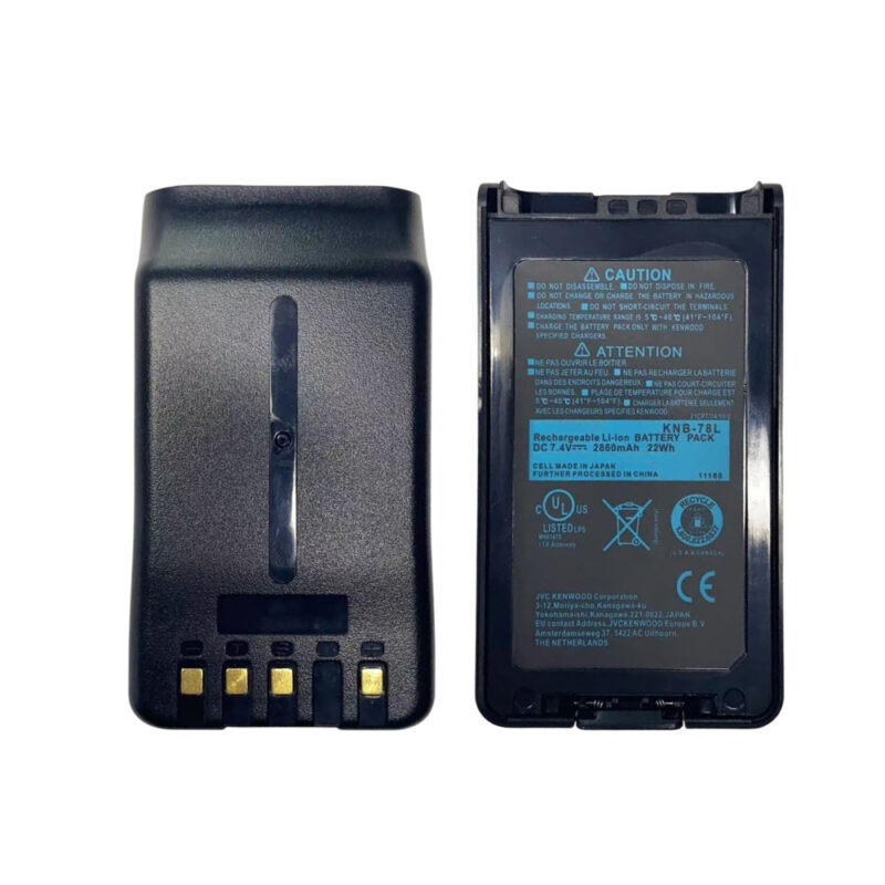 KNB‑78L 2860mAh 7.4V Li‑ion Replacement Battery for Kenwood NX‑3200 NX‑3230 NX‑3300 NX‑3330 NX‑3400 NX‑3420 Two‑Way Radio
