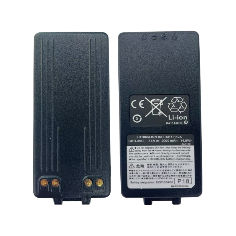 SBR‑39Li 2000mAh Li‑ion Replacement Battery for Yaesu FTA‑450 FTA‑550 FTA‑750 FTA‑850L Airband Radio